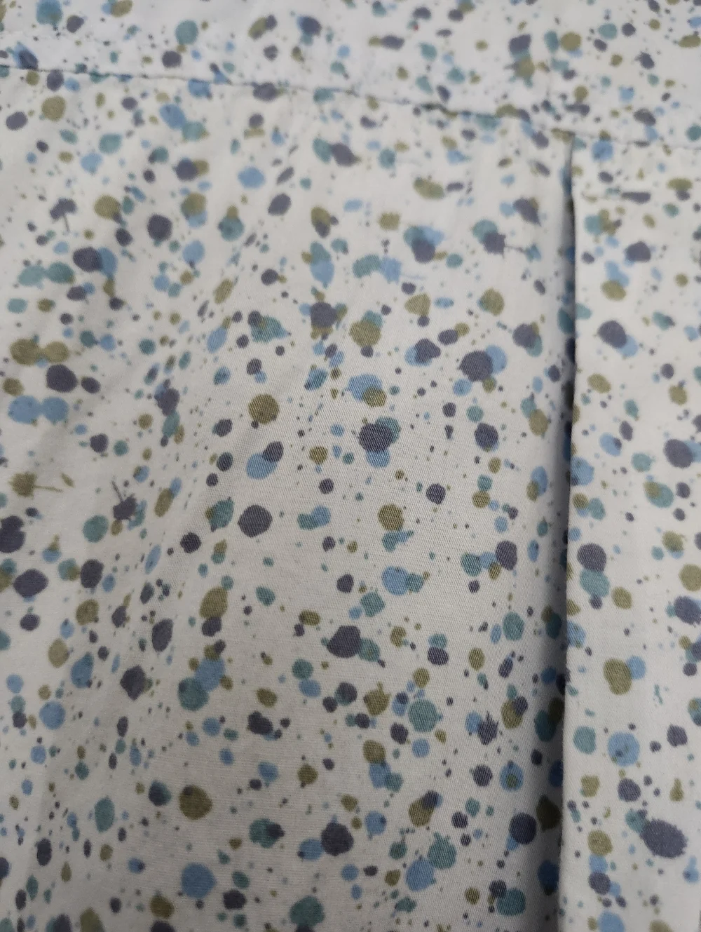 Avenue Light Blue Patterned Button-Down Shirt Size 22/24 - Picture 5 of 6